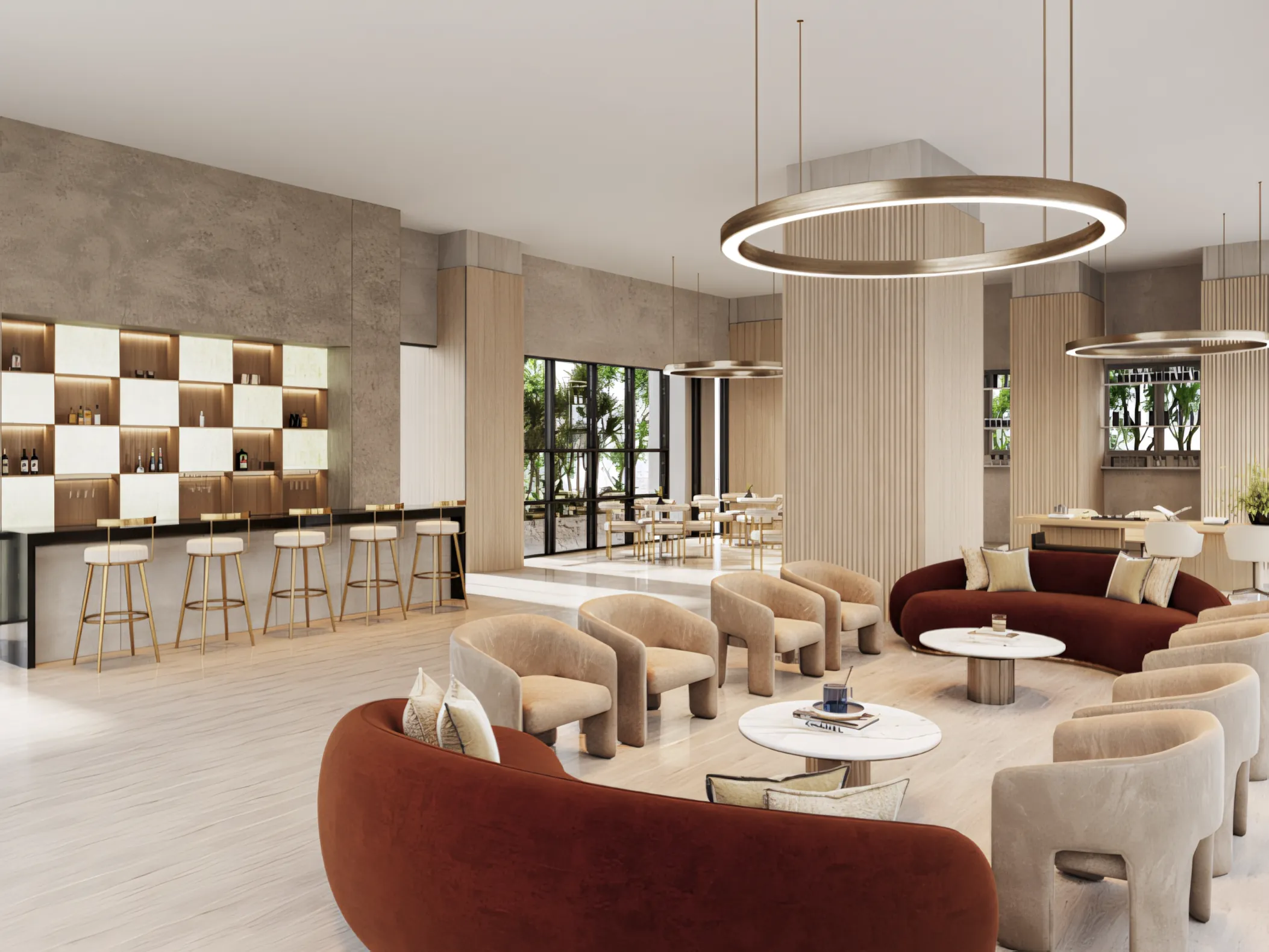 Cappella Embassy social lounge and shared lifestyle facilities